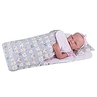 Rakki Dolli Baby Sleeping Bags Rabbit Cartoon Sleepover Bag with Side Zipper Sweet Dream Bags for Dolls