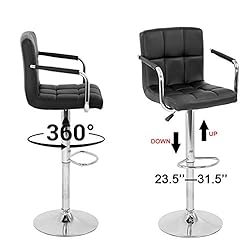 BestOffice Modern Bar Stool Set of 2 Barstools