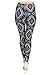 VIV Collection Plus Size Printed Leggings (Black Sapphire)