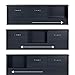 South Shore Ulysses Bookcase Headboard with Doors, Full, Blueberry