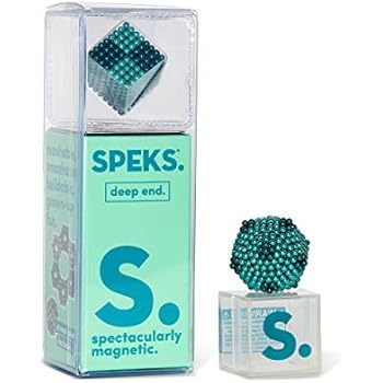 Speks Magnetic Balls - Duotone Deep End Set of 512 (2.5mm) - Fun Stress Relief Desk Toy for Adults - Mashable Smashable Buildable