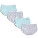 WoFee Young Girls' 100% Cotton Menstrual Period Anti-penetration Pants Pack of 4 Blue+Grey Size L