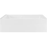Voltaire 72" x 36" Right-Hand Drain Alcove Bathtub with Apron and Armrest