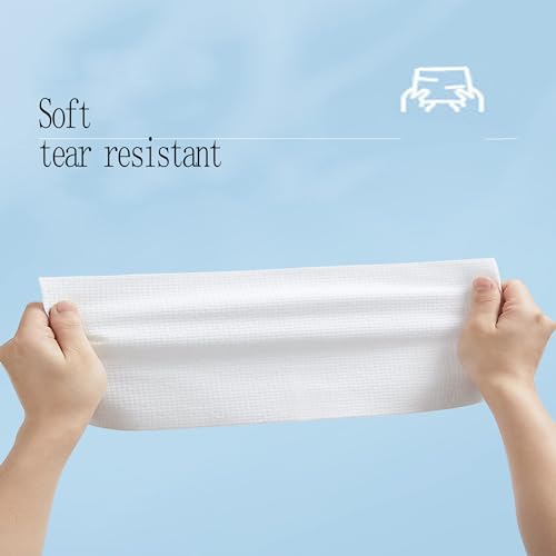 Nalacal 6Pcs Disposable White Cotton Bath Towels, Large Shower Towels In Single-Use Hygienic For Travel
