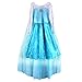 Anbelarui Girls New Princess Party Costume Long Dress Up with Tiara&Wand&Necklace&Wig&Glove,Complete Set(3-4 Years, 02 Dress&Accessories Set)