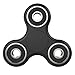 Fidget Spinner - Over 1 minute spin! - Prime Shipping! Black Spinner w/ Ceramic Bearing - Quieter & Longer Lasting than Other Hand Toy Tri Figit Spinners, Stress Reducer Figets Finger Toys