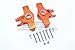 GPM For Traxxas Unlimited Desert Racer 4X4 (#85076-4) Upgrade Parts Aluminum Front Knuckle Arms - 1Pr Set Orange