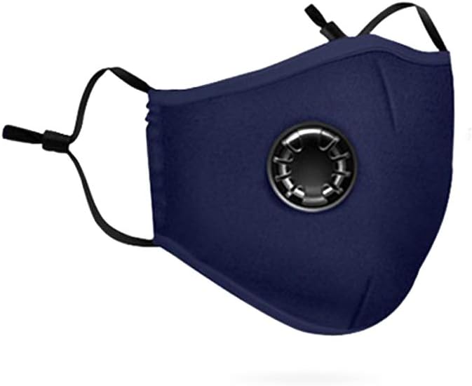 Eamplest Dust Mask, N95 Mask Protective Mask Respirator Mask with 2 Replacement Filters, Reusable Washable Fine Dust Mask for Outdoor Dust, PM2.5, Pollution, Pollen etc, blue