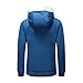 Ninstoke Unisex Sans Hoodie Blue With White Decoration Hoodie (M)