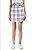 Vero Viva Womens Plaid High Waist Drawstring Belt A-Line Mini Skirt with Pockets