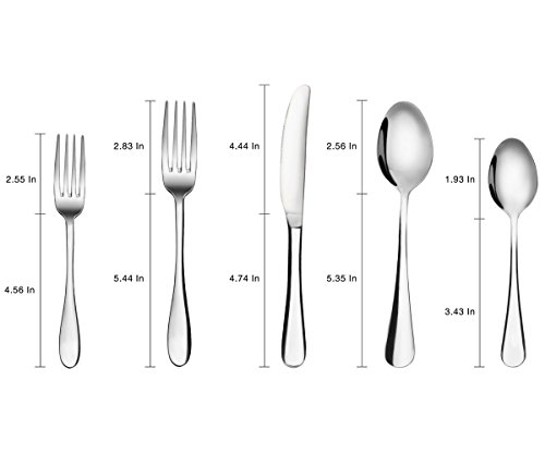 Silverware Set, MCIRCO 20-Pieces Flatware Set Heavy-Duty Stainless Steel Cutlery Set, Silverware Set,tableware set-Service for 4