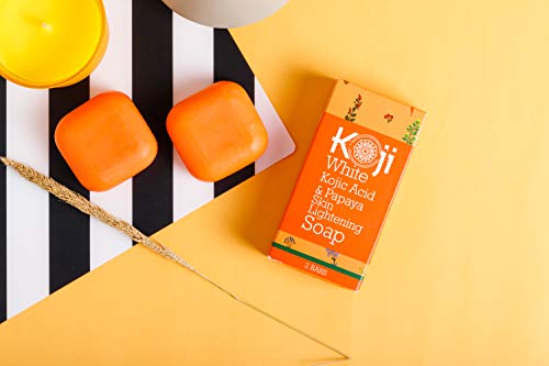 image for Koji White Kojic Acid & Papaya Skin Lightening Soap (2.82 oz / 2 Bars)