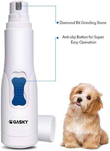 Dog Pet Nail Grinder for Small Medium Dog Cat Cordless Gentle Painless Paws Portable Grooming Electric Nail Trimmer for Fast Cutting