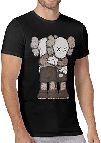 Kunisom KAWS T Shirt Short Sleeve Sports Shirt Gym Tees for Men