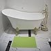 Joylink Rubber Bath Mat for Bathtub and Shower, Anti Slip, Anti Bacterial, Mold Resistant, 16 x 28 inches, Green