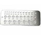 Dr.Luck 29 Sizes Index Stainless Steel Drill Gauge Bolt Wire Diameter Size Bit Gauge