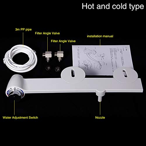 Bidet Hot Cold Water Non-Electric Bathroom Toilet Seat Bidet Self Cleaning Sprayer Nozzle for Toilet Seat Gynecological