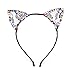 Glitter Cat Ears Headbands for Girl – AWAYTR 6Pcs Rhinestone Kitty Cats Hair Hoop Lace Cat Ears Hairband Hair Accessories for Girls (6PC)