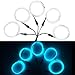 ZITRADES EL Wire Kit 5 by 1M, Portable Neon Lights for Parties, Electric Forest, Halloween, Blacklight Run, DIY Decoration, Christmas (Ice Blue)