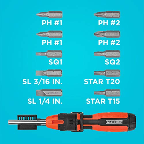 BLACK+DECKER Ratcheting Screwdriver, 10 Bit (BDHT68000) Pricepulse