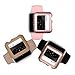 iCASEIT Apple Watch Case Screen Protector 38mm (Pack of 3) - Bumper Case with Screen Protector for Full Protection for Apple Watch 38 mm - Gold Rose Gold & Walnut