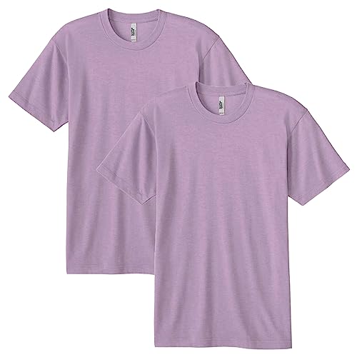 American Apparel Unisex Tri-Blend Track T-Shirt, Style GTR401, 2-Pack, Tri-Stor…