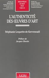 L' authenticité des oeuvres d'art