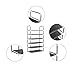 Homebi 6-Tier Shoe Rack Shoes Storage Organizer Entryway Metal Shoe Holds 18-24 Pairs of Shoes with 6 Tiers Metal Shelves and Fabric Cover,23.62