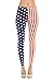 Women's American Flag Ankle Jeggings Leggings Patriotic Pants - USA OS