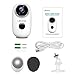 Wireless Rechargeable Battery-Powered Outdoor Camera, WiFi 1080P Indoor Home Security Camera with PIR Motion Detection, Night Vision, 2-Way Audio, Waterproof, Cloud/MicroSD Card Storage