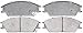 ACDelco Silver 14D440M (19287889) Semi-Metallic Front Disc Brake Pad Set with Wear Sensor