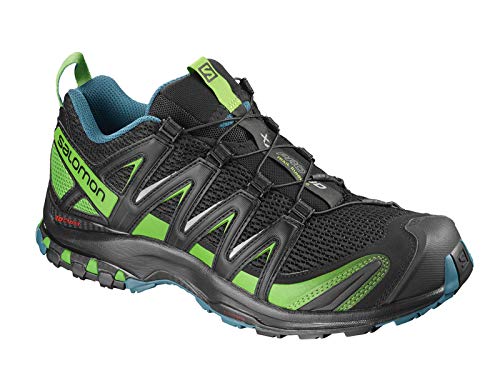 Salomon XA Pro 3D Trail Running Shoe - Men's Black/Deep Lagoon/Onlime Lime, US 10.0/UK 9.5