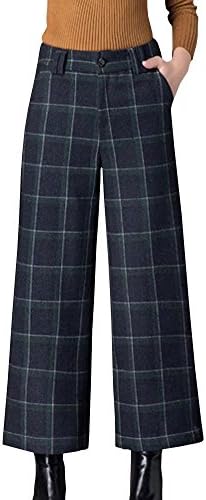 Wxian Women's High Waist Loose Casual Ninth Pants Trousers