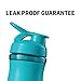 BlenderBottle SportMixer Tritan Grip Shaker Bottle, Teal/Teal, 20-Ounce