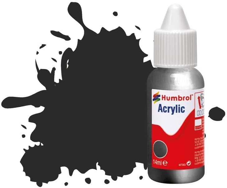Humbrol Model Paint No. 53 Gunmetal Metallic Acrylic 14ml