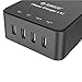 ORICO 2 Outlet Home/Office Power Strip Surge Protector with 5-Foot Cord and 4 USB Intelligence Charging Ports (5V6.8A 34W) -Black（TPC-2A4U）