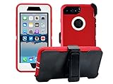 AlphaCell Cover compatible with iPhone 7 Plus / 8 Plus (ONLY) | 2-in-1 Screen Protector & Holster Case | Full Body Military Grade Protection with Carrying Belt Clip | Shock-proof Protective