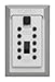 Kidde AccessPoint 001408 KeySafe Original Push Button Combination Permanent Key Lock Box, 5-Key, White