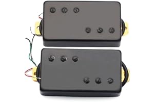 GENERIC SHENGSUI Ceramic Magnet Humbucker Double Coil Pickups Neck Bridge 50mm 52mm Pickup with LP Style Electric Guitar Parts Black
