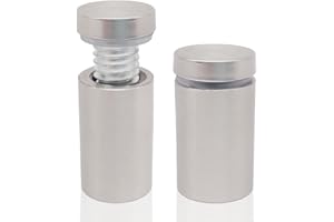 1/2 x 1 Inch Standoff Screws - Lantee 12 Pcs Stainless Steel Glass Sign Standoff Mounts Hardware Bolts 12 x 25mm