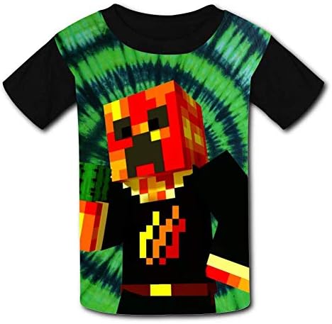 Woiiser Kids Tshirts, Kid/Youth PrestonPlayz Gamer Flame T-Shirts 3D Casual Short Sleeve O-Neck Tees