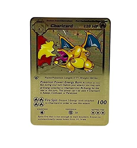 pokemon 1st edition charizard shadowless gold metal card - Rare Collector Glossy Card It comes protected in a magnetic acrylic case Just Found This Almost Mint