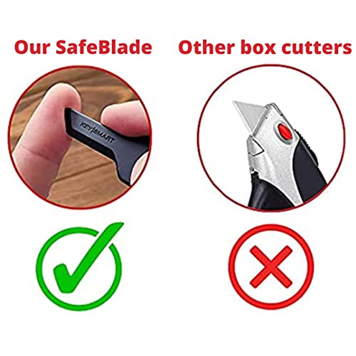 KeySmart Safe Box Cutter KeyShaped Safe Package Opener for Everyday