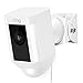 Versatile Aluminum Wall Mount for The Ring Spotlight Cam Wired - Adjust Flexibly The Viewing Angle of Your Camera - by Wasserstein (White)