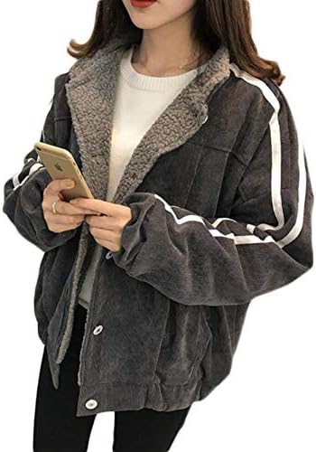 Gergeousレディース ジャケット 裏ボア ゆったり 長袖 アウター ショート丈 無地 コート 冬服 防寒 スタジャン ファッション