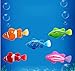 Bao Sheng@ [5 Units] Flashy Electronic Pets Toy Robot Fish Swimming Diving Electric Turbot Clownfish (DZY-X5)