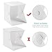 Photo Light Box Photography, Foldable & Portable Mini Photo Studio Lighting Box Kit - Built-in Adjustable LED Strips - 4 Colors Backdrops - Phone Tripod - Switch USB Cable