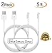 USB to Lightning Cable iPhone iPad iPod Touch 5th Gen/6th Gen/7th Gen Color-White High Speed Data Charger Transfer- Guaranteed Satisfaction.[2 Pack]