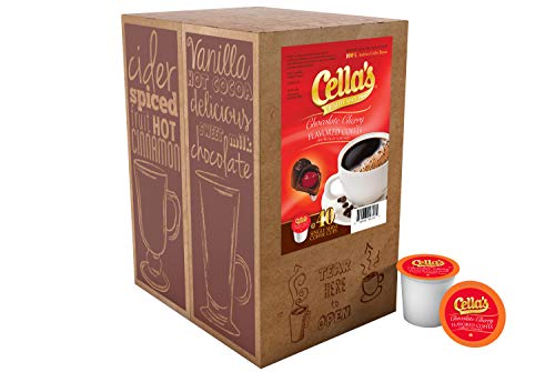 Cella's Chocolate Cherry Coffee Pods, Compatible With 2.0 Keurig K Cup Brewers, 40Count - Cherry Fla - //coolthings.us