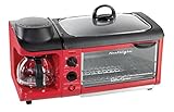 Nostalgia BSET300RETRORED Retro Series 3-in-1 Family Size Breakfast Station (Kitchen)
